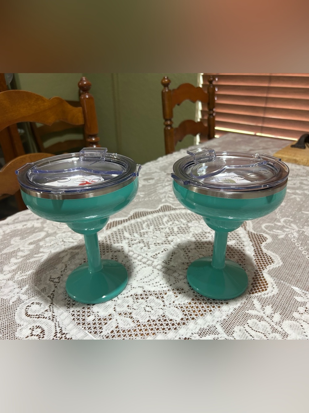 ORCA Teal Insulated Stemmed Tumbler with Lid - Pair